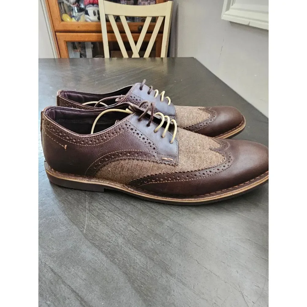 NWOB Steve Madden Oxford Brown Dress Shoes US Men Size‎ 13